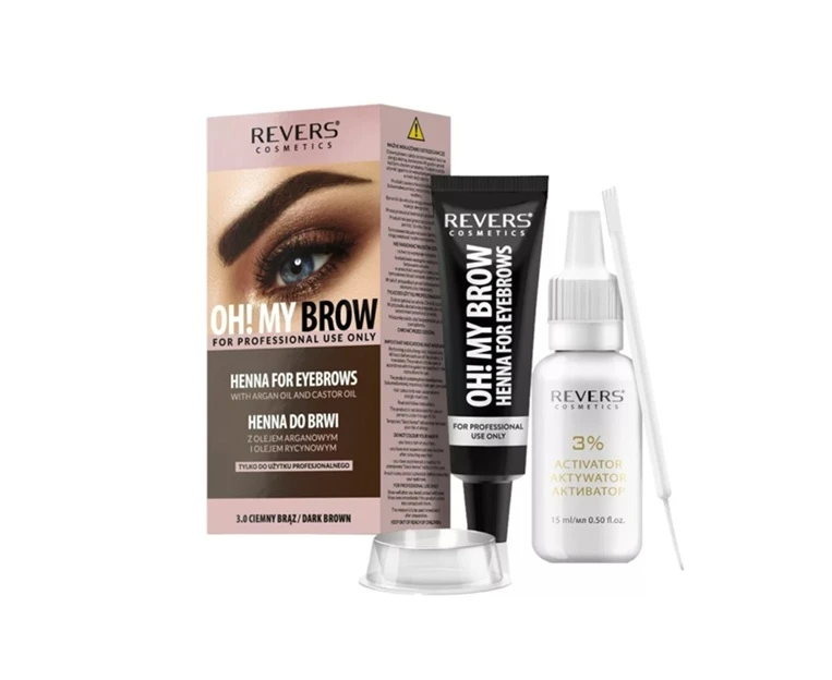 Henna Procolor Vopsea Gene Și Sprâncene 15G Maro Închis Revers